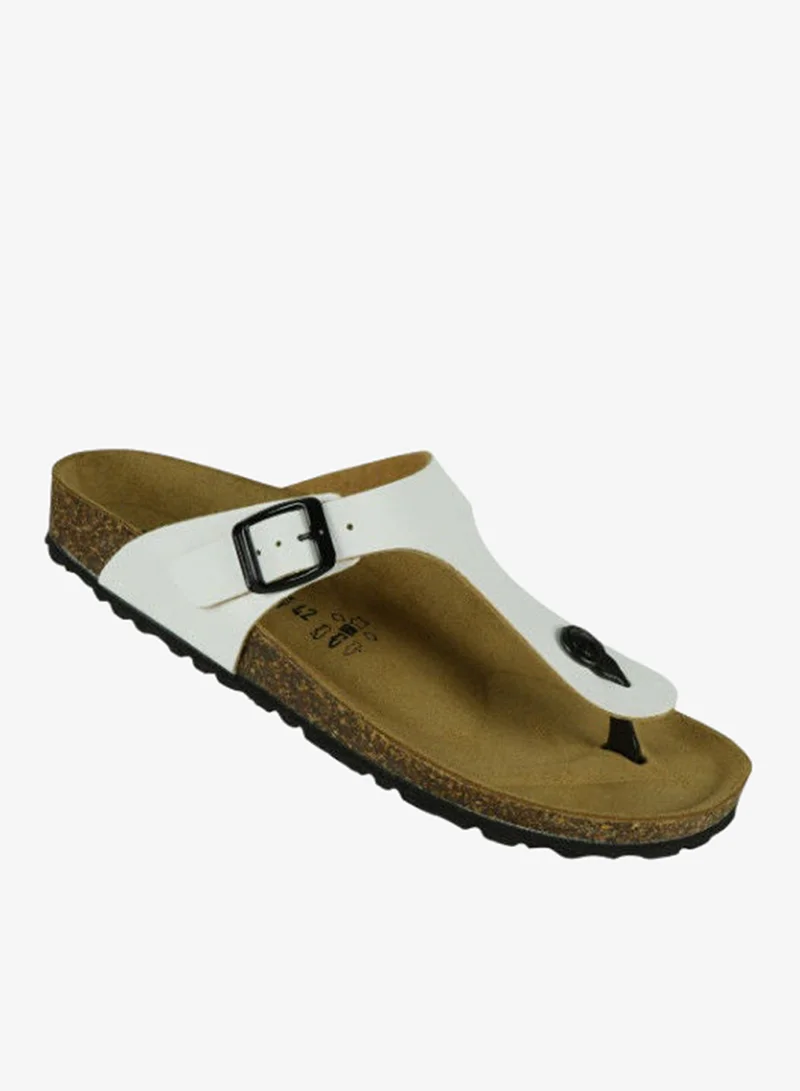 BiOCHIC Biochic Mens Slim Thong Sandals 012-387 1830PR-White