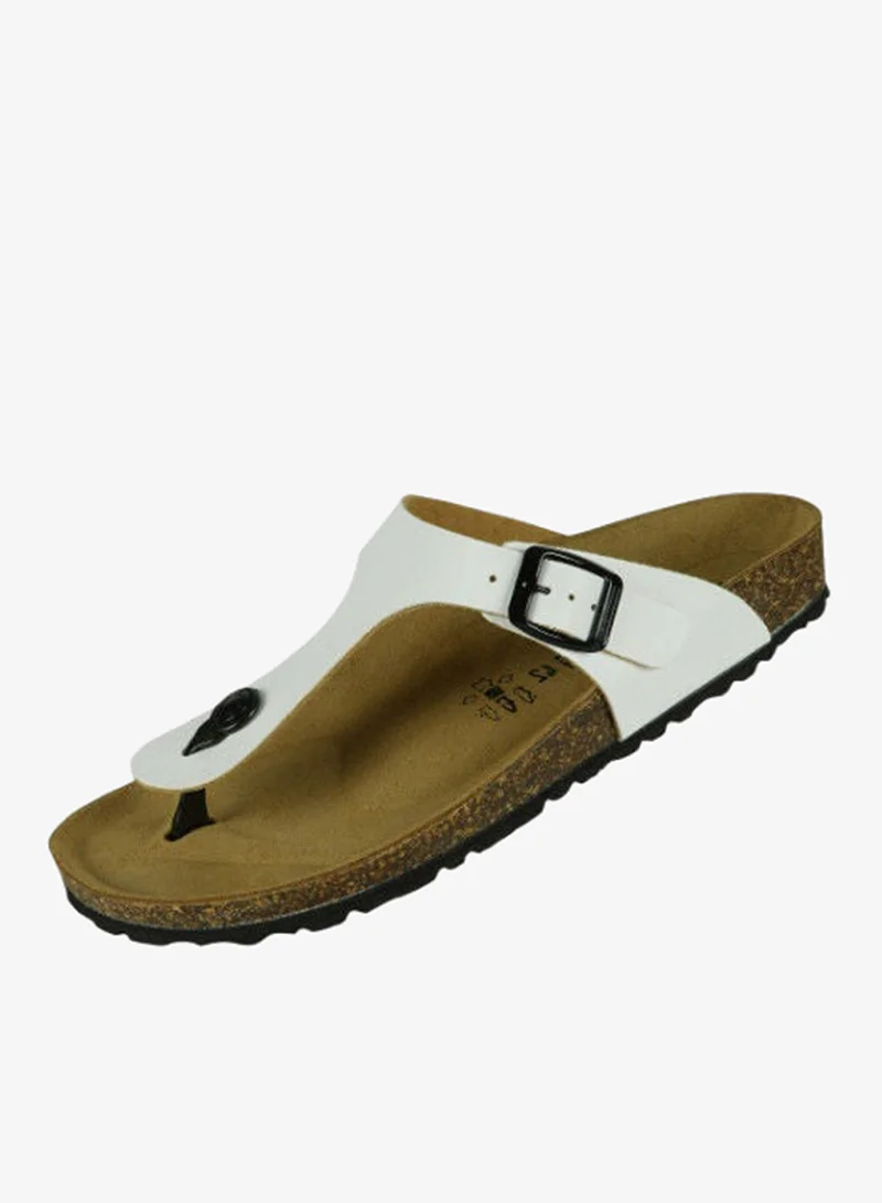 BiOCHIC Biochic Mens Slim Thong Sandals 012-387 1830PR-White