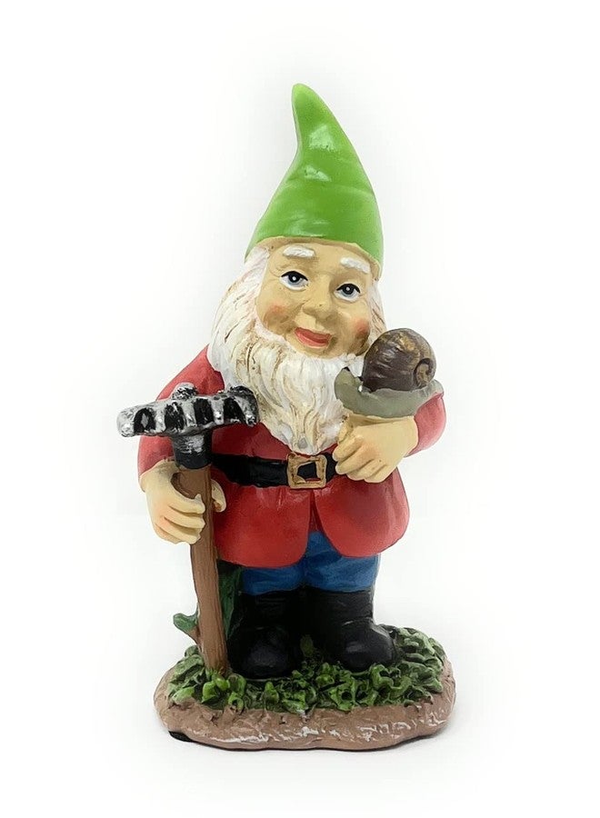 Nature's Mark 4 Gardener Gnomes Set Resin Statue Figurine Home Decorative Accent Statue Décor (4" H) - Image 3
