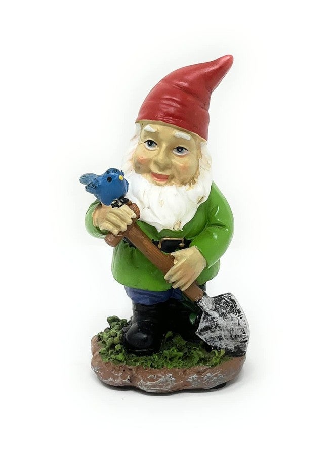 Nature's Mark 4 Gardener Gnomes Set Resin Statue Figurine Home Decorative Accent Statue Décor (4" H) - Image 5
