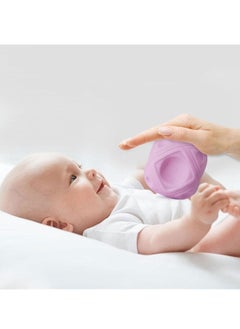 MUMS PLANET Silicone High Quality Baby Squeeze Balls Toys With Multi Different Shapes Of Colorful Balls Add Entertaining For Kids Set Of 6 Pieces - Multi Color  - Image 3