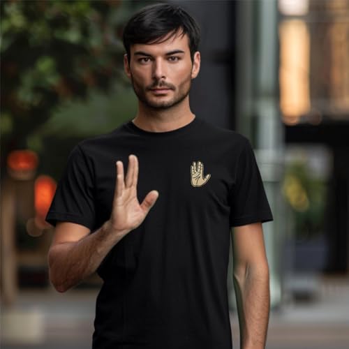 Cute-Patch Spock Vulcan Salute Meme Embroidered Iron on sew on Patch Hat Deco Pin Live Long and Prosper - Image 5