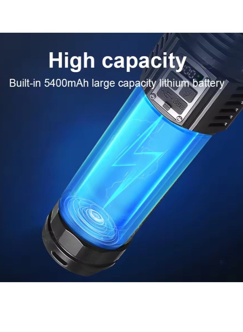 1000000LM Rechargeable Flashlight Powerful Torch 1000W LED With COB Light High Power LED Flashlight Tactical Lantern - Image 5