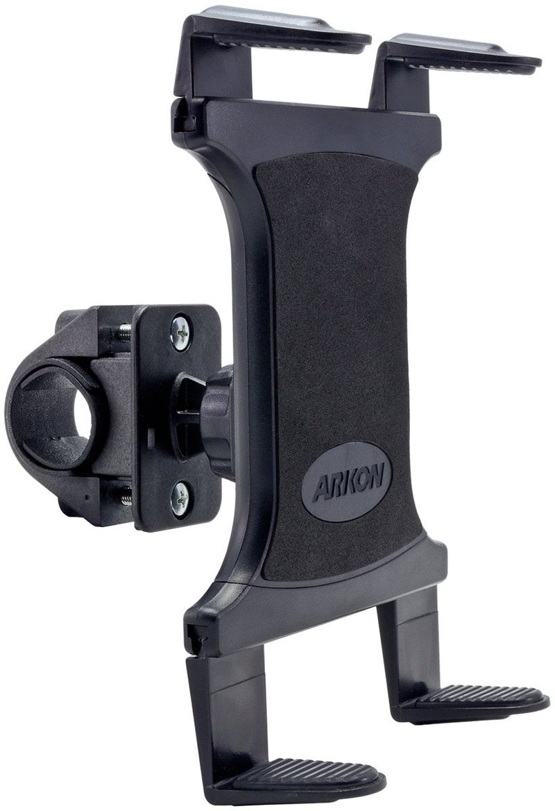 ARKON Mounts Handlebar & Boat Helm Mount Slim-Grip Tablet Mount | Tablet Mount for Boat and Handlebars | Tough Design | Tablet Holder Fits iPad, Samsung, Google, Nokia, and More | TAB127 - Image 1