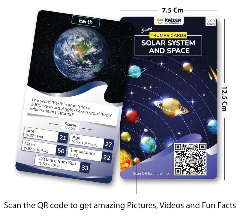 Kaizen MicroLessons Kid Dedicated Deck Card Games (Trumps: Solar) - Image 4