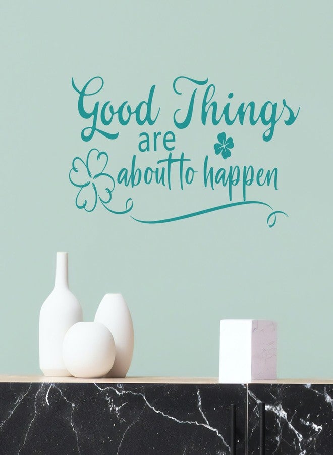 سورنا ملصقات حائط فيروزية ملهمة، اقتباسات تحفيزية، ديكور حائط أزرق مخضر، ورق حائط قابل للتقشير واللصق للنساء والفتيات، غرفة النوم، غرفة المعيشة، الحمام، المكتب، السكن الجامعي، المطبخ، أشياء جيدة - Image 4