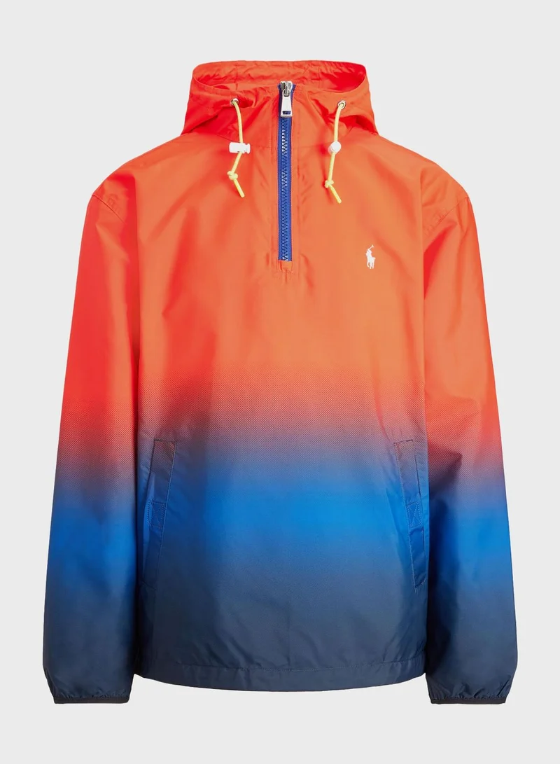 POLO RALPH LAUREN Logo Ombré Pullover Jacket