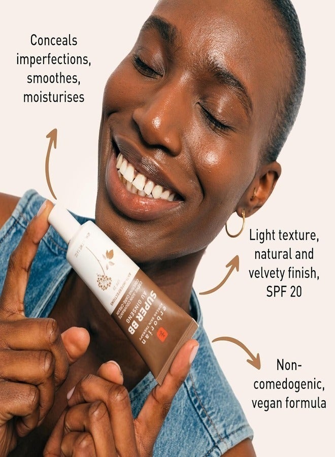 ERBORIAN Super BB Cream Au Ginseng, Caramel - High Coverage, Radiant Look, 40ml - Image 4
