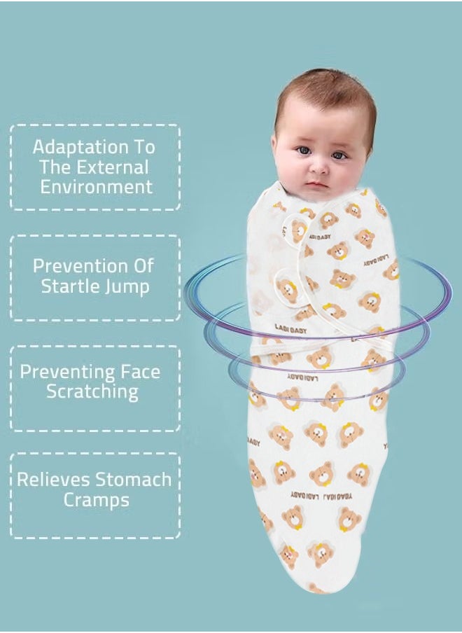 Baby Swaddle Sleep Sack with Hat Set