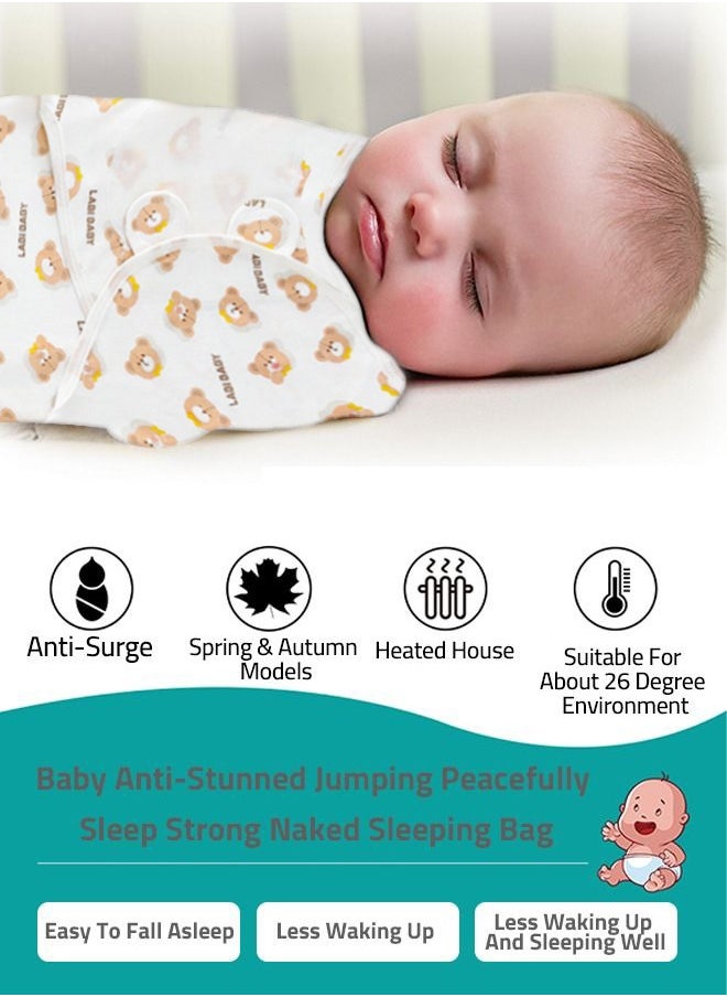 Baby Swaddle Sleep Sack with Hat Set