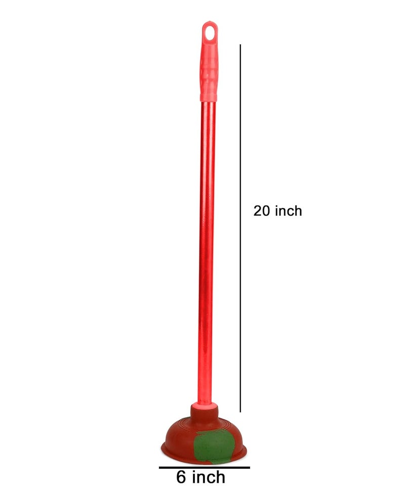 Vararo Heavy Duty 3 Inch Toilet Plunger with Iron Handle |Clogged, Unclog Sink Flange for Bathrooms, Kitchens, Sinks, Baths or Drain Cleaner Effortless Solid Handle - Image 2