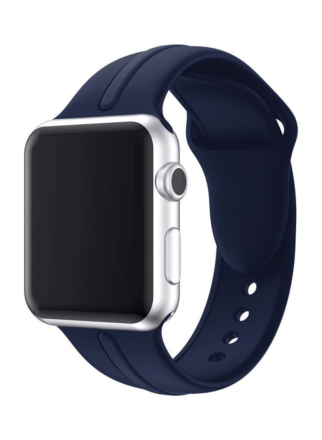 Replacement Band Strap For Apple Watch Series 42- 44mm Blue  - Image 4