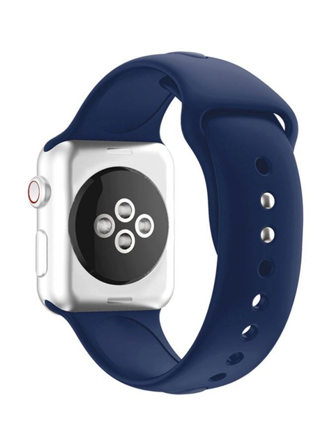 Replacement Band Strap For Apple Watch Series 42- 44mm Blue  - Image 2