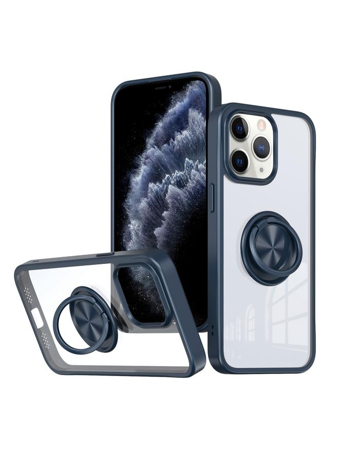 S-TOP Case For iPhone 11 Pro Ring Holder PC Hybrid TPU Phone Case - Image 1