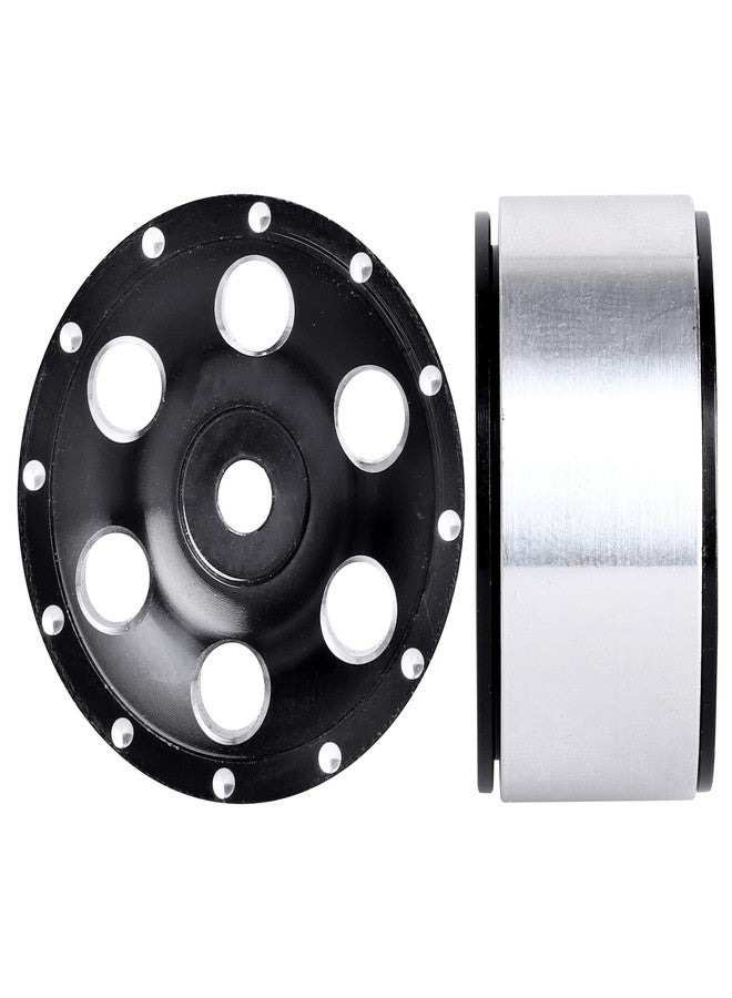 Hobbypark 4pcs 1.0 Beadlock Wheels Rims with Brass Wheel Weights Extended 7mm Hex Wheel Hubs for 1/24 RC Crawler Car Axial SCX24 Gladiator Bronco C10 Deadbolt Upgrades (Type C) - Image 4