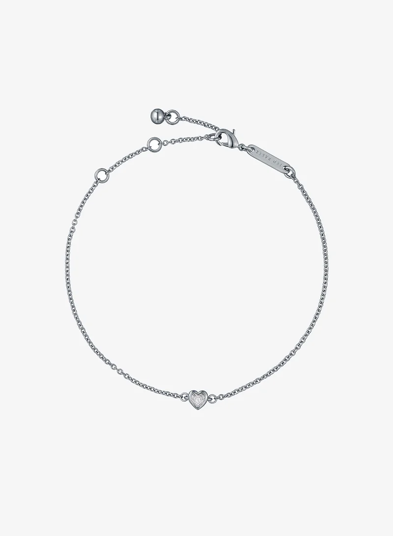 Halle Mini Crystal Heart Adjustable Bracelet