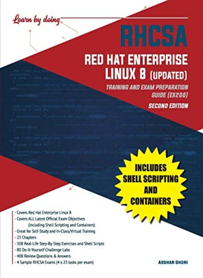 Rhcsa Red Hat Enterprise Linux 8 Updated Training And Exam Preparation Guide Ex200 Second Edit by Ghori, Asghar Paperback