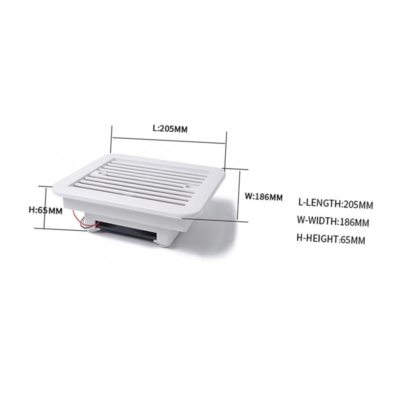 12V 8 Inch RV Bathroom Roof Ventilation Fan Quiet Exhaust Outlet Replacement Part for Camper Van Air Exchange - Image 3