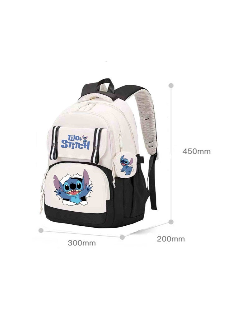 Stitch fashion children's backpack schoolbag to reduce the burden on junior high school students school backpack - Image 2