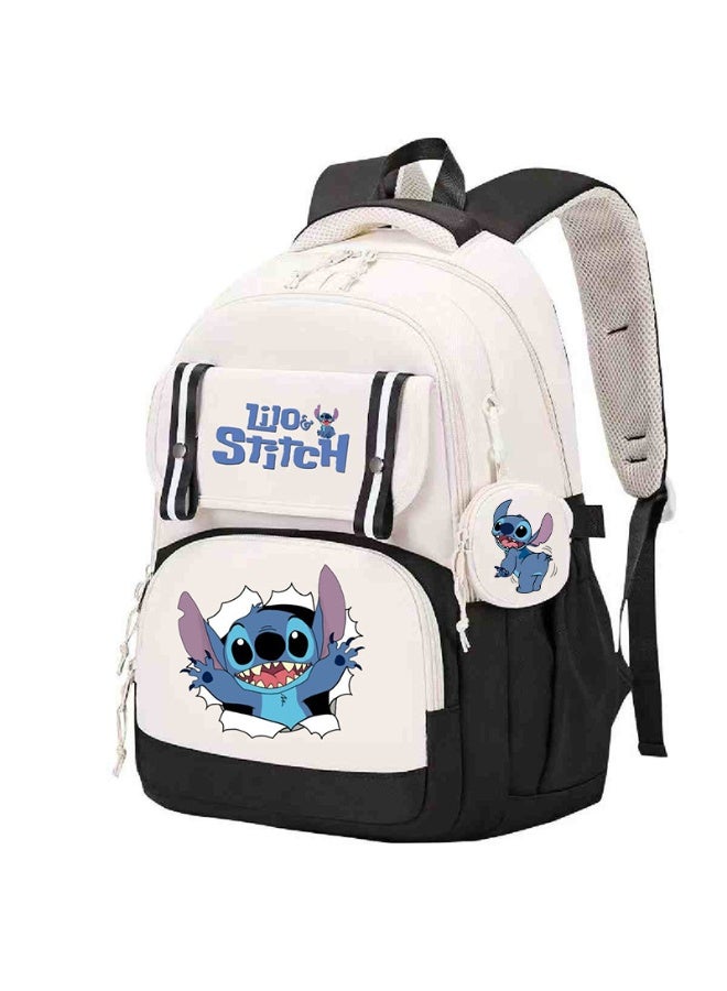 Stitch fashion children's backpack schoolbag to reduce the burden on junior high school students school backpack - Image 1
