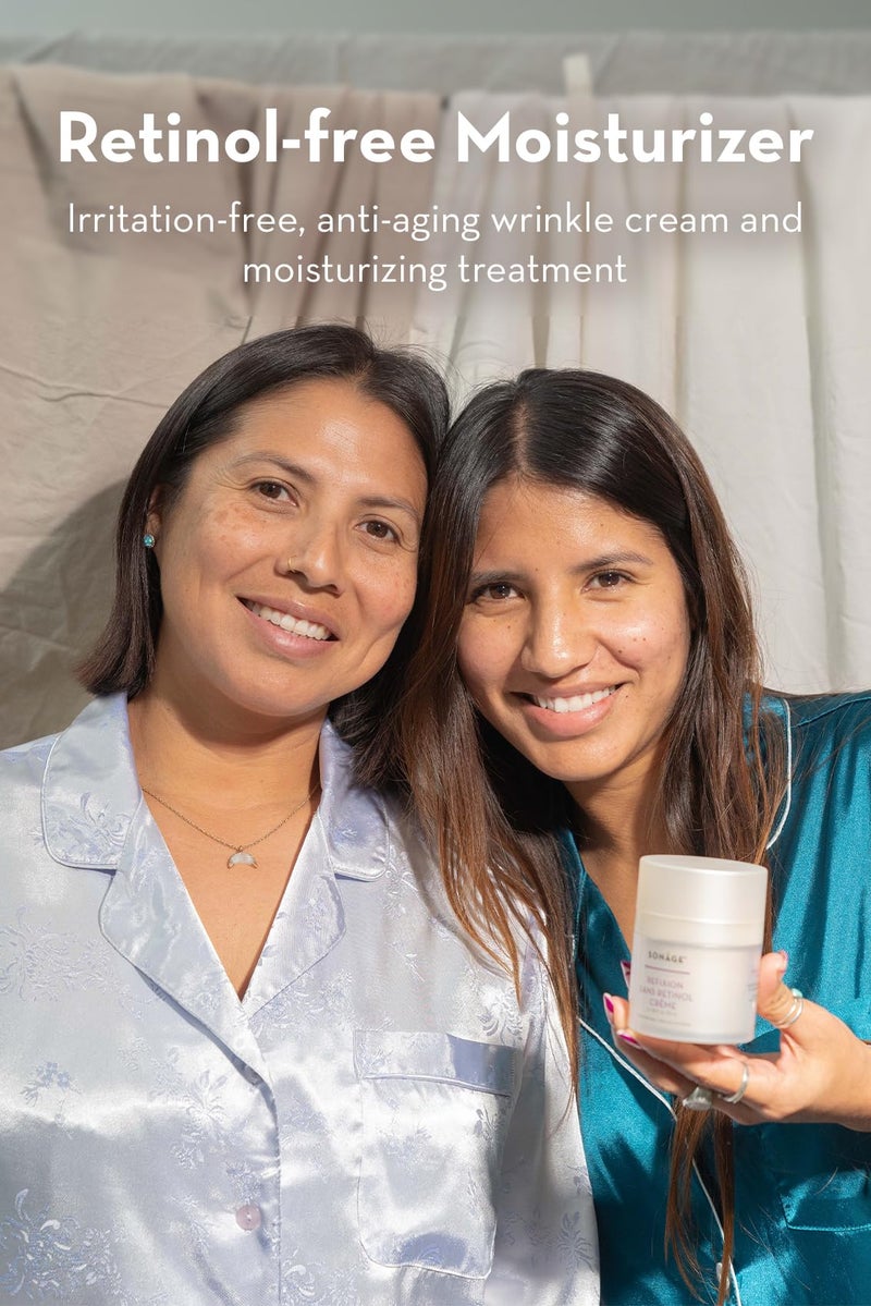 SONAGE Refixion Sans Retinol Cream | Bakuchiol Anti-Aging Moisturizer | Natural Retinol Alternative | Improves Skin Texture & Elasticity | Plant-Based Wrinkle Reducer - Image 2