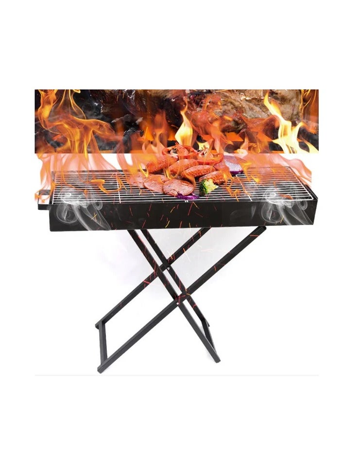 AFCO Barbeque Foldable Iron Charcoal Grill with X-Shape Stand, For Outdoor Camping - pzsku/ZAE0F2370177ECFAA1D25Z/45/_/1733833362/86273942-70ed-4726-9608-6f78d4000314