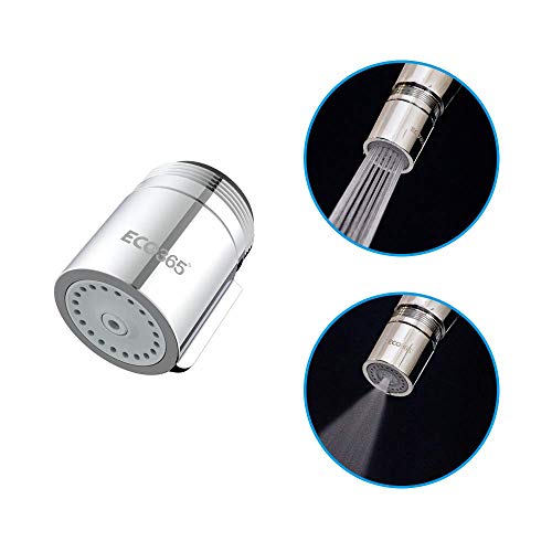 ECO365 Dual Flow X22 Kitchen Tap Aerator with Inner(24mm) & Outer(22mm) Threads (Pack of 1) | Saves upto 60% Water with Alter Flow Style (Foam/Shower) Tap Extender| Easy to Maintain & Do it Yourself - Image 1