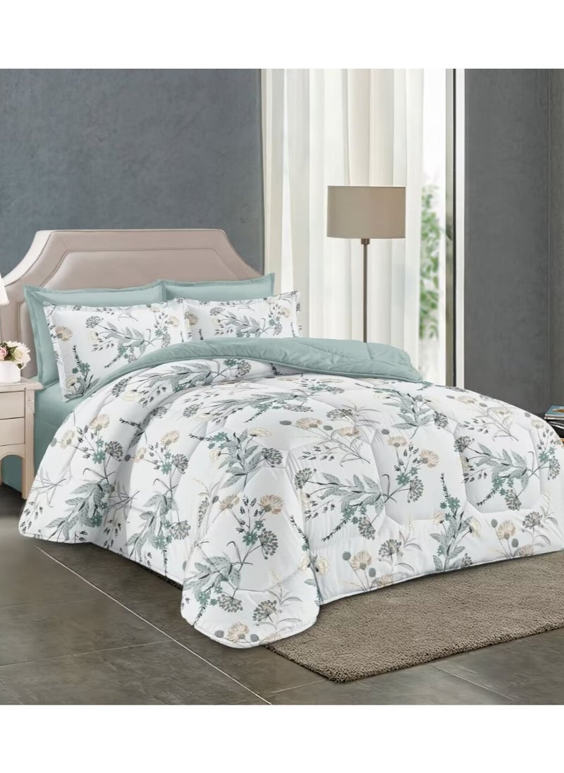 Generic DUOMA duvet cover set , king size ,6pcs set with duvet cover 220*240cm and fit sheet and 4pcs pillowcases  - Image 1