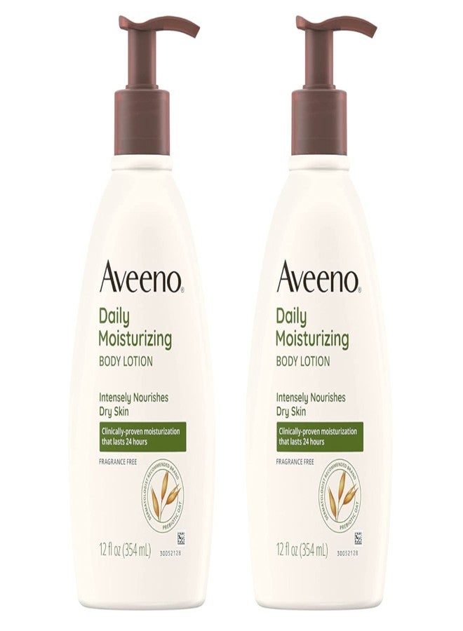 Aveeno Daily Moisturizing Lotion 12 Ounce Pump (354ml) (2 Pack) - Image 1