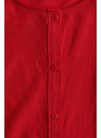 اتش اند ام Linen-blend blouse