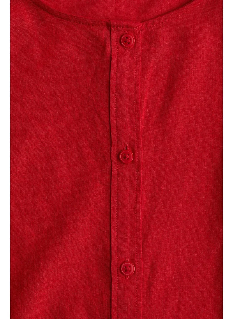 H&M Linen-blend blouse