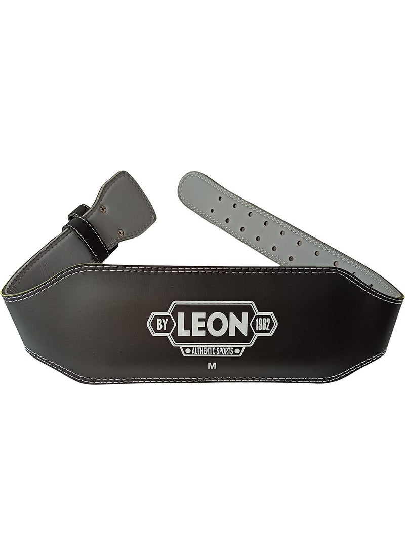 By Leon 1982 Leon Classic Fitness, Weight Weightlifting Workout Belt Black  - Image 1