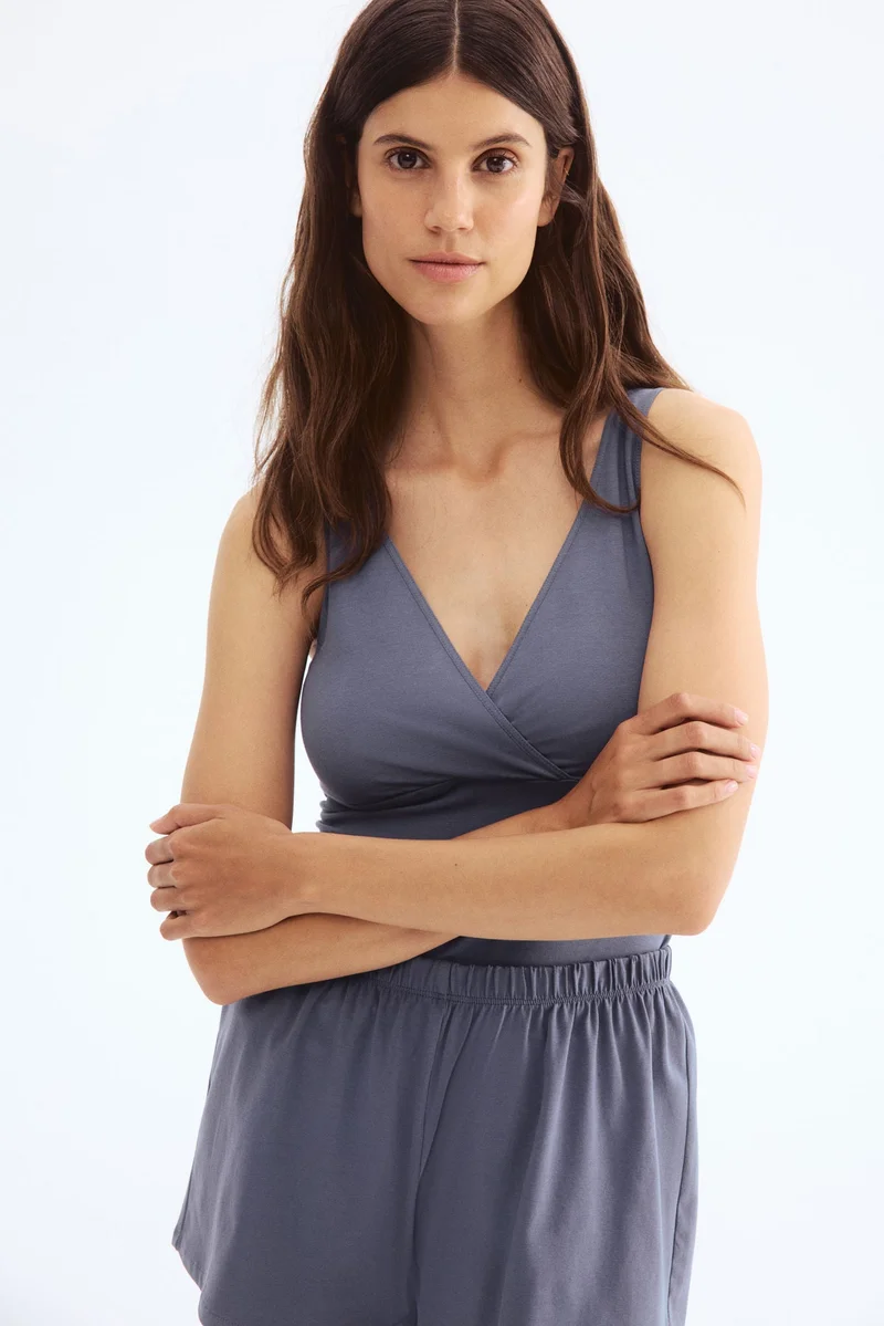 اتش اند ام بيجاما من القطن للإرضاع من تشكيلة ماما