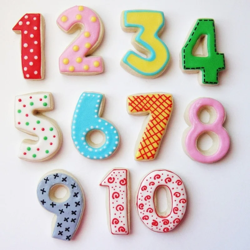 Hobs Five 5 Number Cookie Molds
