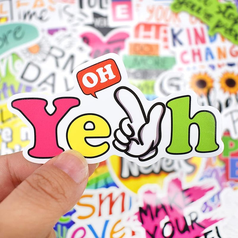QTL Inspirational Stickers for Women Teens Motivational Stickers for Water Bottles Stickers for Adults Kids Laptop Stickers Waterproof Positive Stickers Packs 50Pcs - Image 5