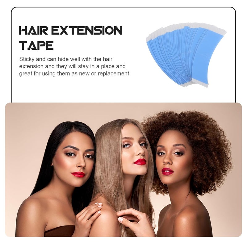 2 Packs Invisible Hair Extension Adhesive Tape Double Sided for Women Girls - Image 3
