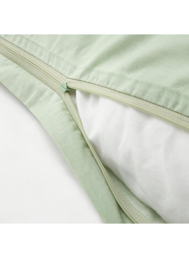 إيروريكس غطاء لحاف وغطاء وسادة، نقشة قطة/أخضر، 150×200/50×80 سم - Image 4