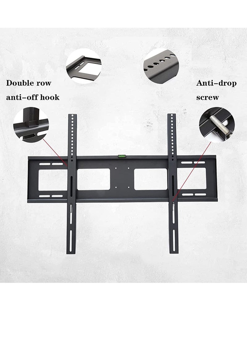 TV Mount Fixed TV Wall Mount Bracket Wall-mounted TV Stand with Spirit Level and Anti-drop Baffle Suitable for Most 60-100 Inch TVs Up to VESA 900x600mm - Image 5