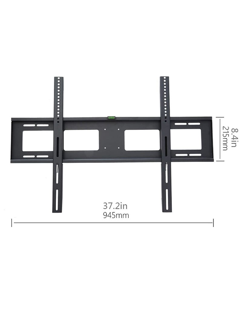 TV Mount Fixed TV Wall Mount Bracket Wall-mounted TV Stand with Spirit Level and Anti-drop Baffle Suitable for Most 60-100 Inch TVs Up to VESA 900x600mm - Image 2