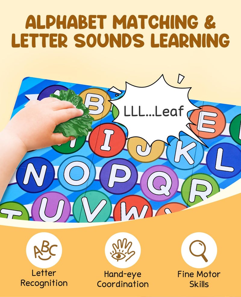 JoyCat Mystery Alphabet Box for Kids 26 PCS Letters Sorting Matching Game Activities Letter Sounds Fine Motor Learning Toys for Preschool Kindergarten Classroom - Halloween - Image 2