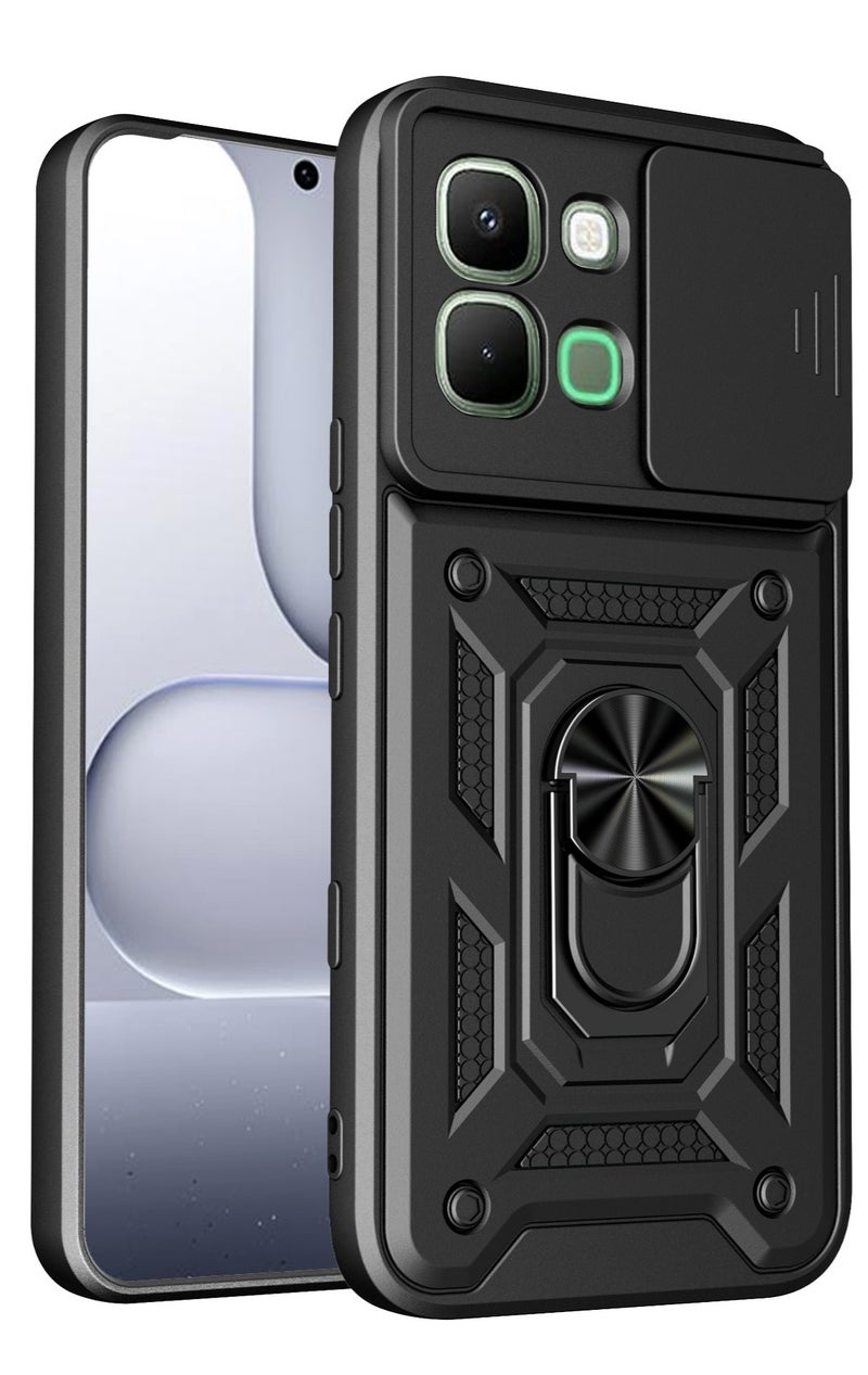 CHEROSIN Phone Cover for Infinix Note Edge 5G with Slide Camera Cover Drop Protective Phone Case with Magnetic Car Mount Holder - Image 1