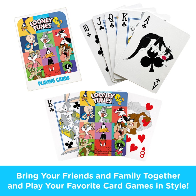 AQUARIUS Looney Tunes Playing Cards - Looney Tunes Themed Deck of Cards for Your Favorite Card Games - Officially Licensed Looney Tunes Merchandise & Collectibles - Image 2