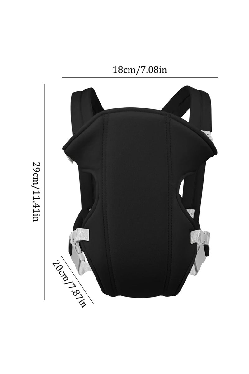 Star Babies Baby Carrier Adjustable Breathable Baby Carrier  - Black - Image 3