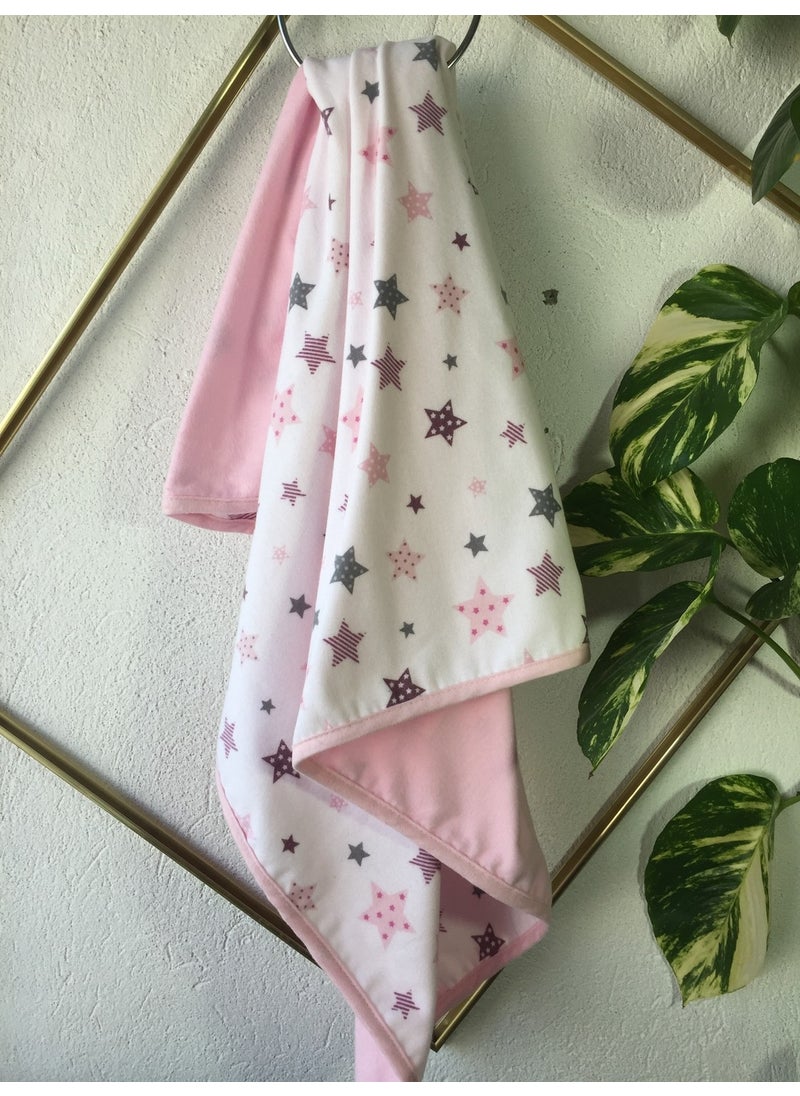 Lief Home Flannel Baby Blanket 100X115 | Double-sided  - Image 1