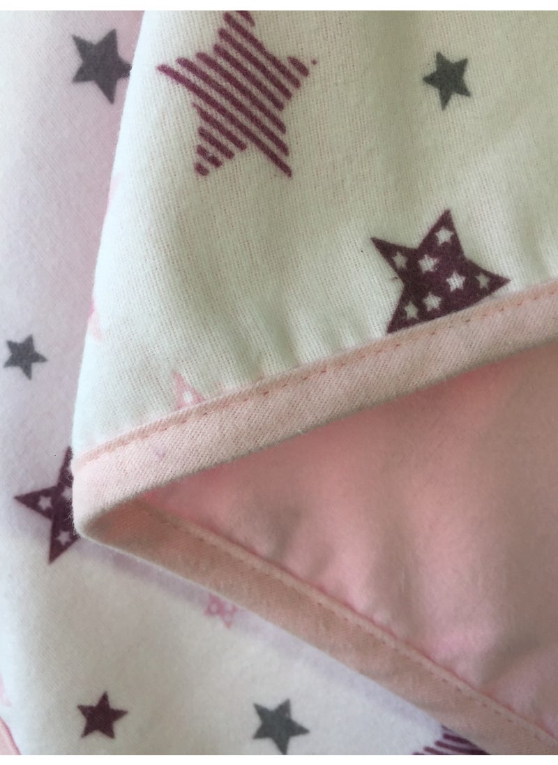Lief Home Flannel Baby Blanket 100X115 | Double-sided  - Image 2