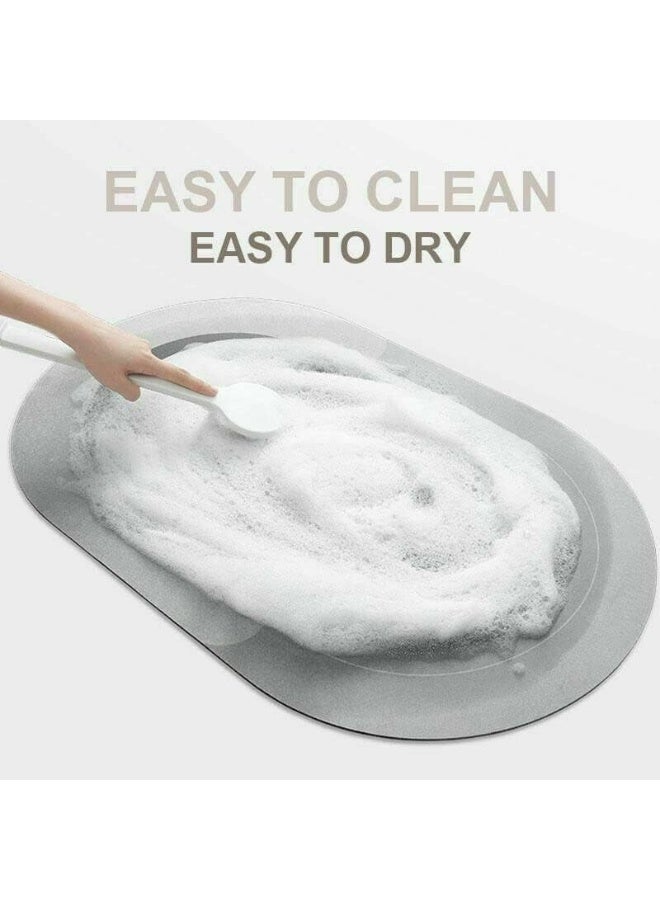 Status Status Contract Shower Water Absorbing Mat For Bathroom Quick Dry Rubber Backed Anti-Slip Floor Mat Non Slip Mat For Home, Kitchen(Shower) (40 X 60 Cm) (D1) - Image 2