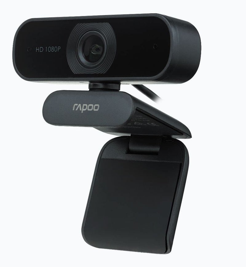 Rapoo C260 USB Black Full HD Webcam, 1080p 30hz, 360 Horizontal, 95 Super Wide-Angle