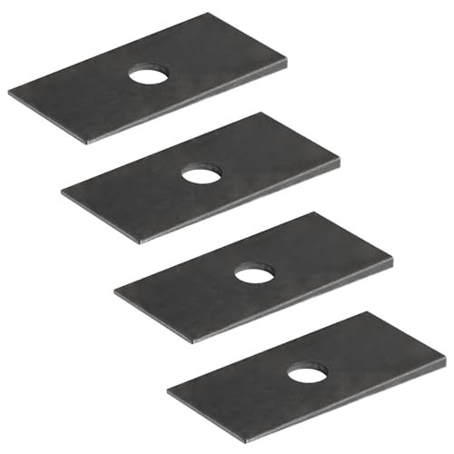 eoere 4 PCS Steel Shim Beveled Washers 2 Degree Axle Suspension Leaf Spring Underpinning Tapered Wedges - Image 3