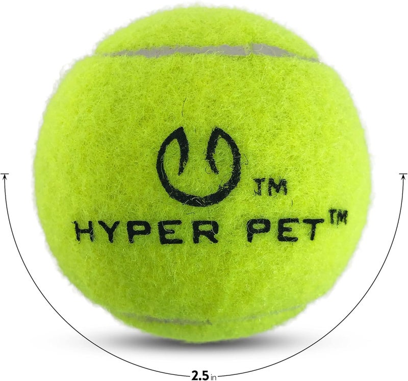 Hyper Pet Tennis Balls for Dogs - Safe and Fun Fetch Toy, 4 Pack of 2.5" Green Balls - Image 2