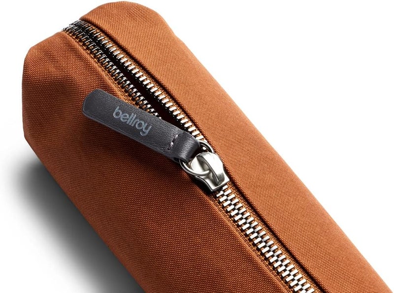 BELLROY Pencil Case (Zipper Closure, Slim Pen Case, Durable Woven Fabric, Holds Pens, Pencils, Cables & Personal Items) (Bronze) - Image 4